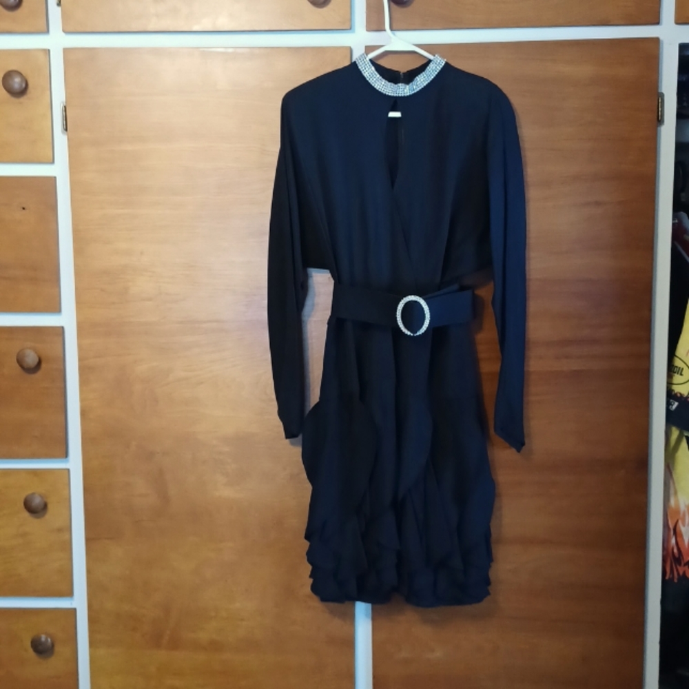 Women's Evening gown Rhinestone accents